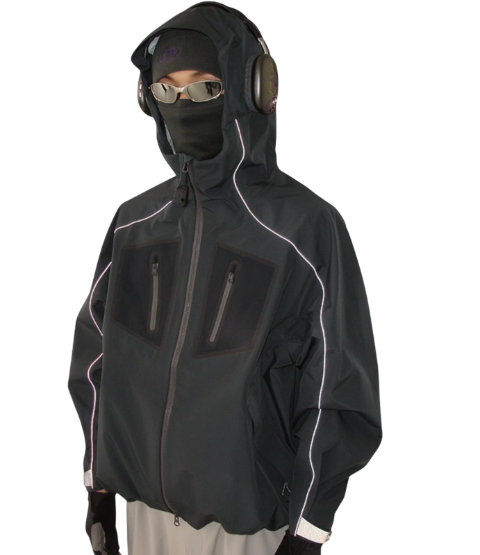 Waterproof, breathable and heat-sealed hardshell jacket