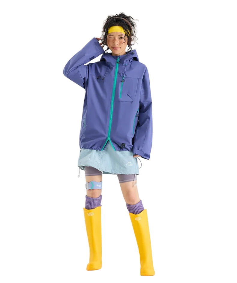 Damen-Trekkingjacke, winddicht und wasserabweisend