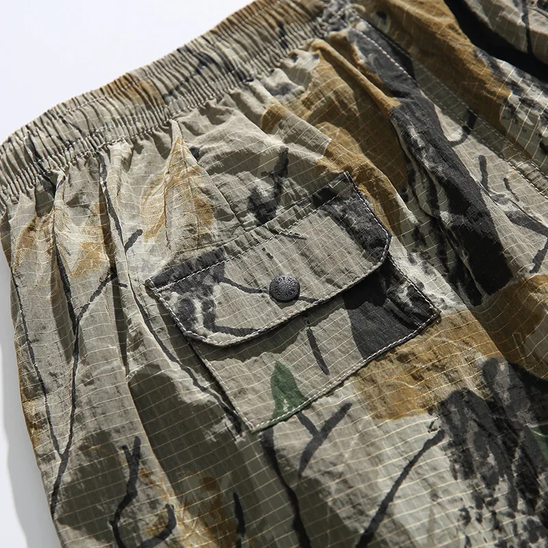 Laufshorts für Herren aus technischem Camouflage-Gewebe