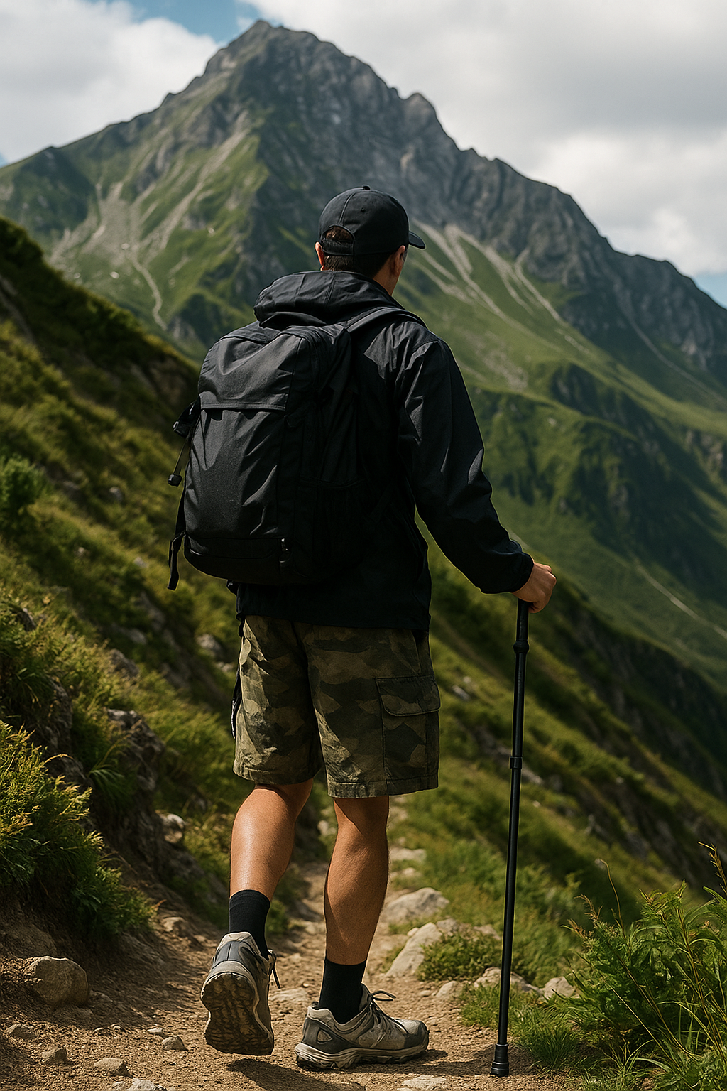 rutschfester Winter-Trekkingstock